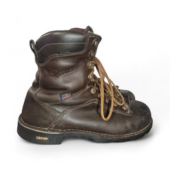 Danner Quarry USA 8" Gore-Tex Brown AT Composite Toe Men's Size 12 D 17307 Used - Picture 2 of 9